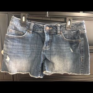 Lauren Conrad cutoff denim shorts